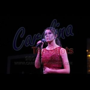 Red sparkly 2 piece prom / gown